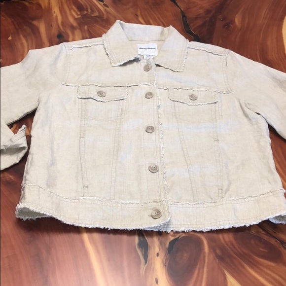 Tommy Bahama Two Palms Linen Raw-Edge Jacket - Picture 10 of 16